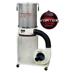 Jet 708659K DC-1100VX-CK Dust Collector, 1.5HP 1PH 115/230V, 2-Micron Canister Kit 708659K